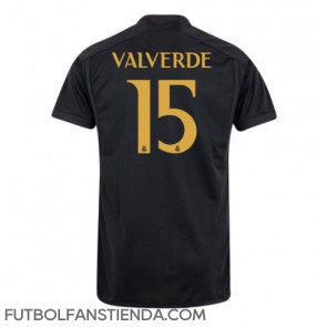 Real Madrid Federico Valverde #15 Tercera Equipación 2023-24 Manga Corta